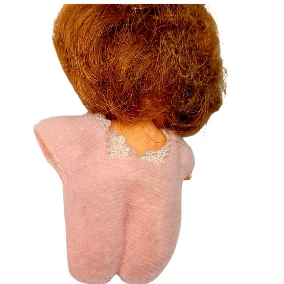 3" Vintage Little Jointed Legs Miniature Doll in PJ's (Combine & Save) - Picture 5 of 7